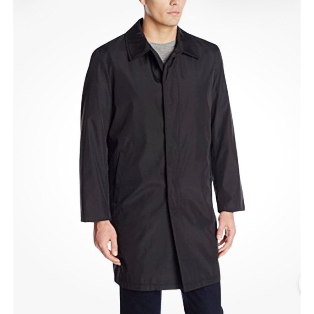Jos. A. Bank Men’s Black All Weather Trench Raincoat Size 46L